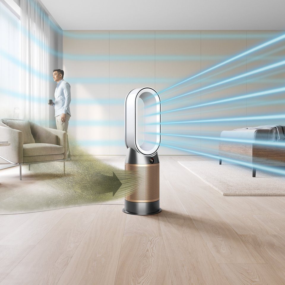 DYSON Heizlüfter Hot + Cool Formaldehyde HP09 Nickel/Gold