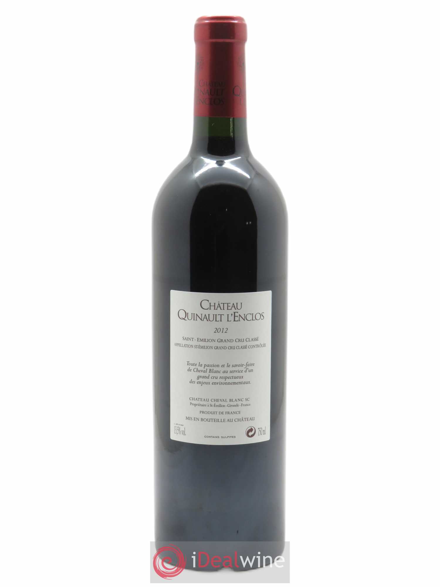 Château Quinault L'Enclos  2012 - Lot de 1 Bouteille