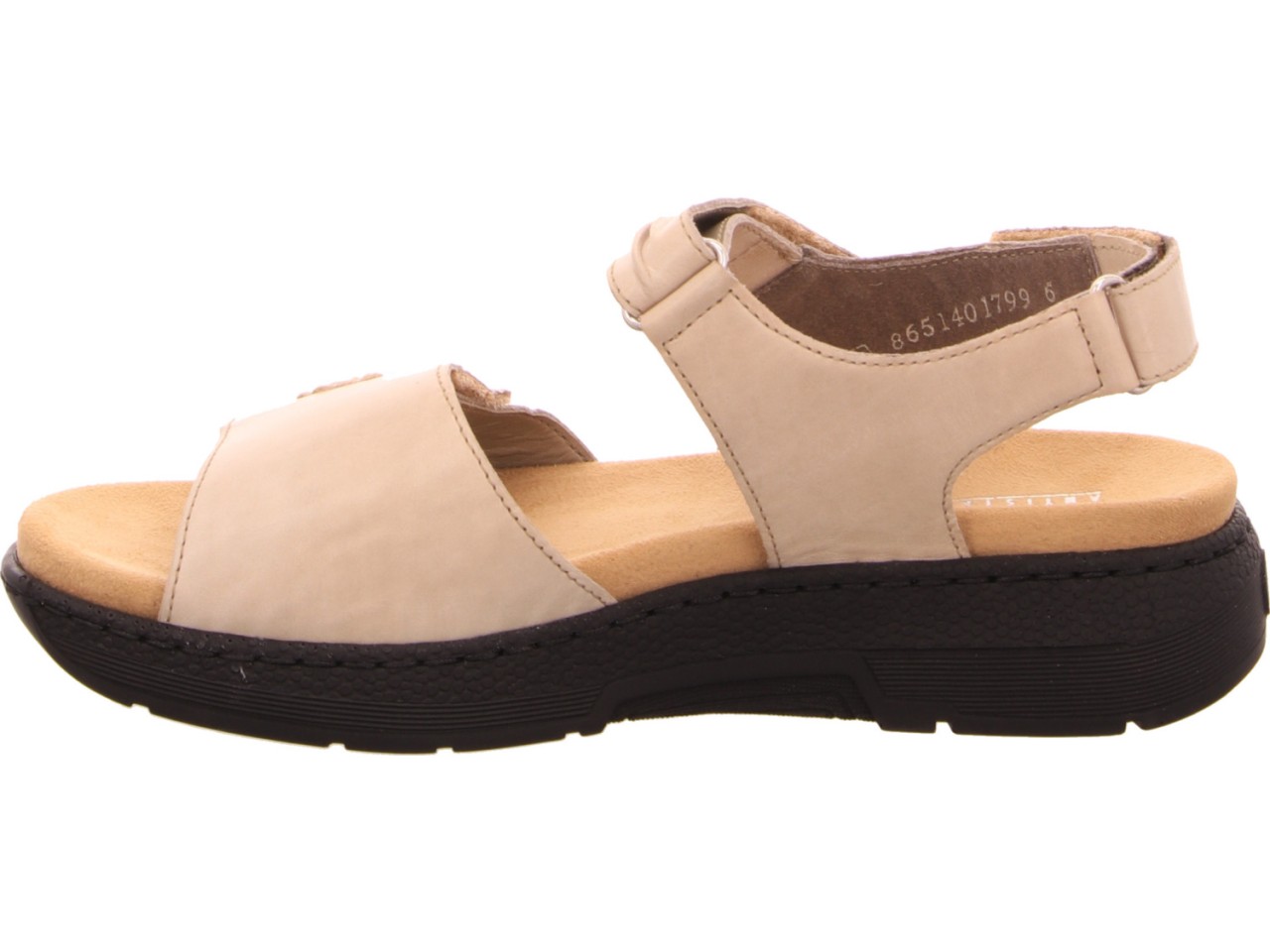 RIEKER Komfort Sandalen taupe FSK Damen Sandalen