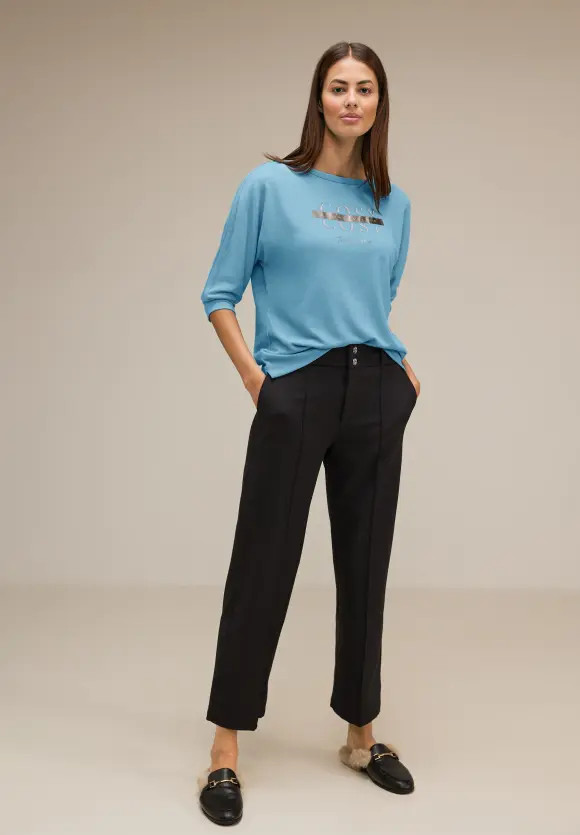 Street One Shirt mit Schimmer Wording