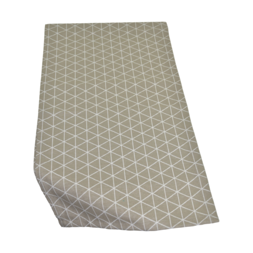 Tischläufer Geo-Logik taupe