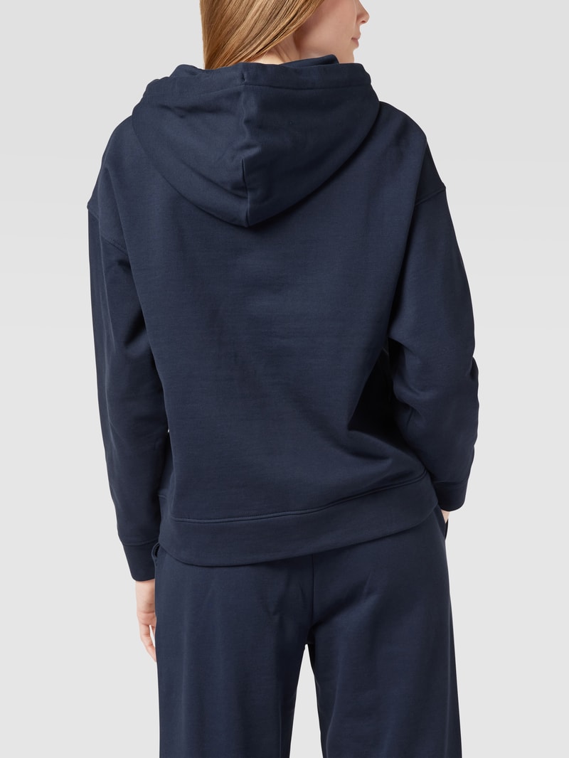 Hoodie aus Baumwolle in dunkelblau