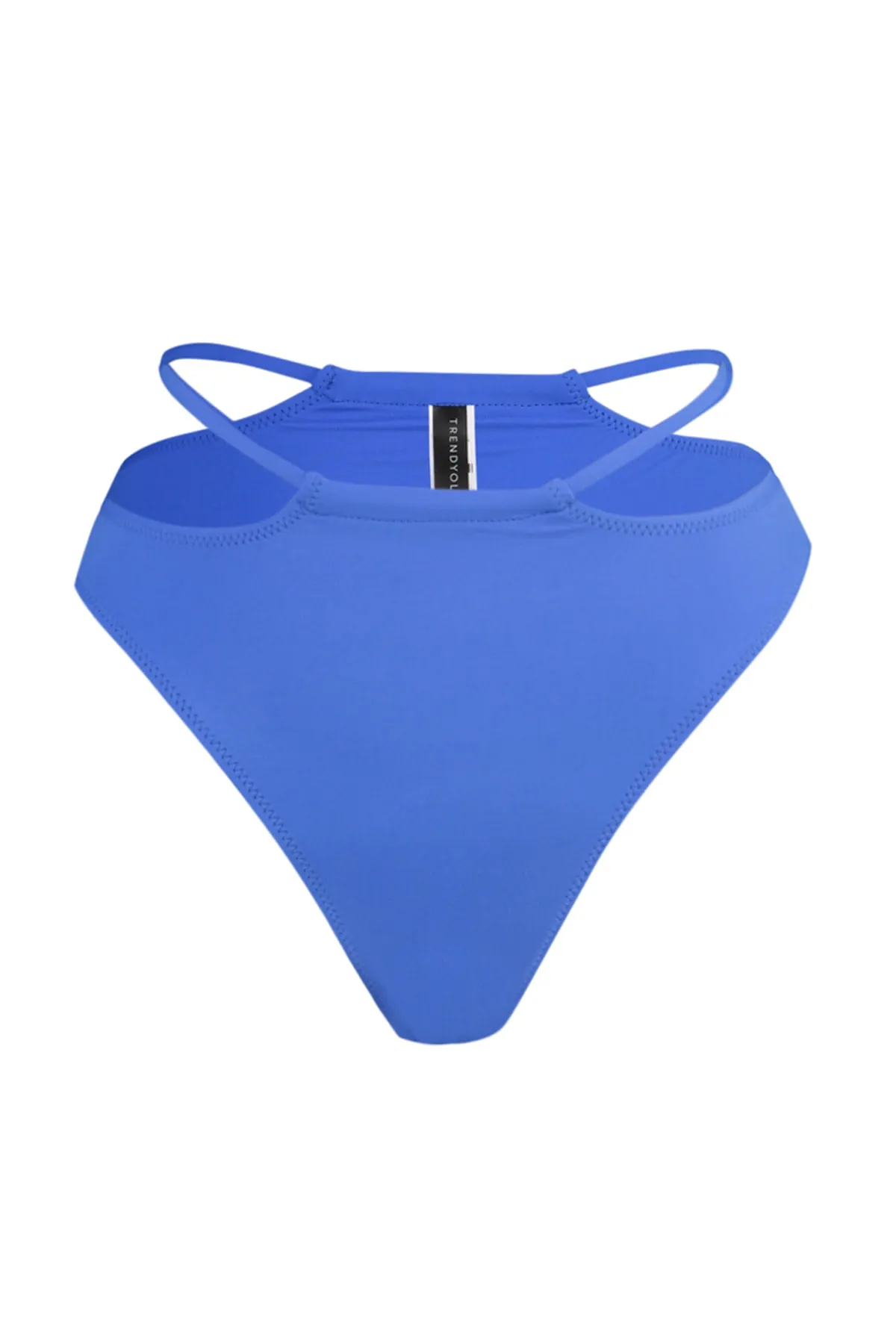 Trendyol Collection  Saks Piping High Waist Bikinihose mit normalem Bein TBESS23BA00059