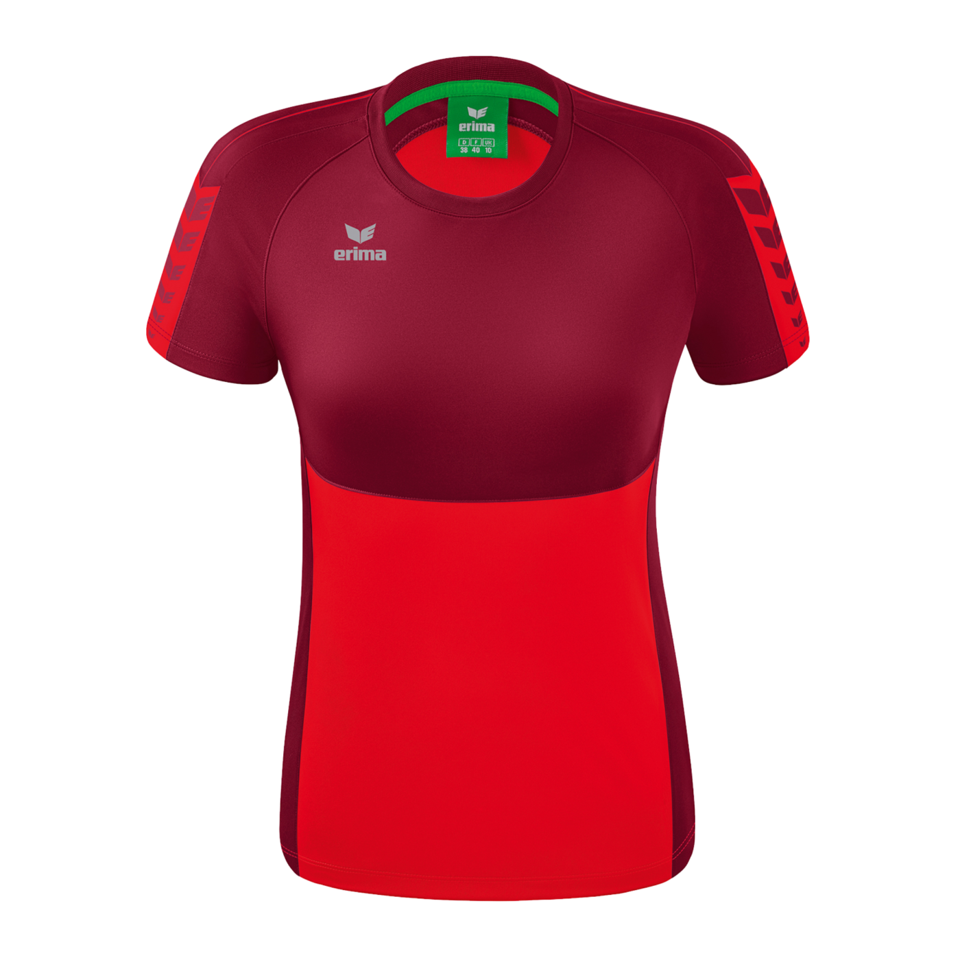 Erima Six Wings T-Shirt Damen Rot Dunkelrot