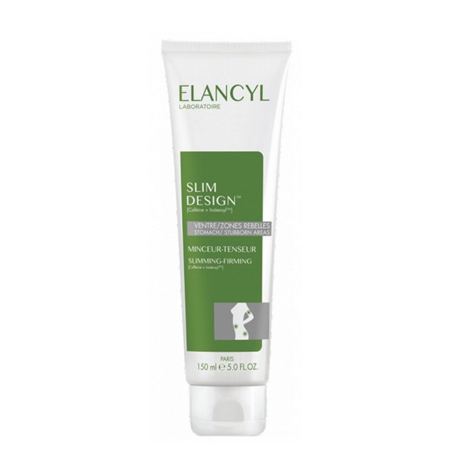 Elancyl Slim Design Minceur Tenseur Gel-Crème Ventre & Zones Rebelles150 ml