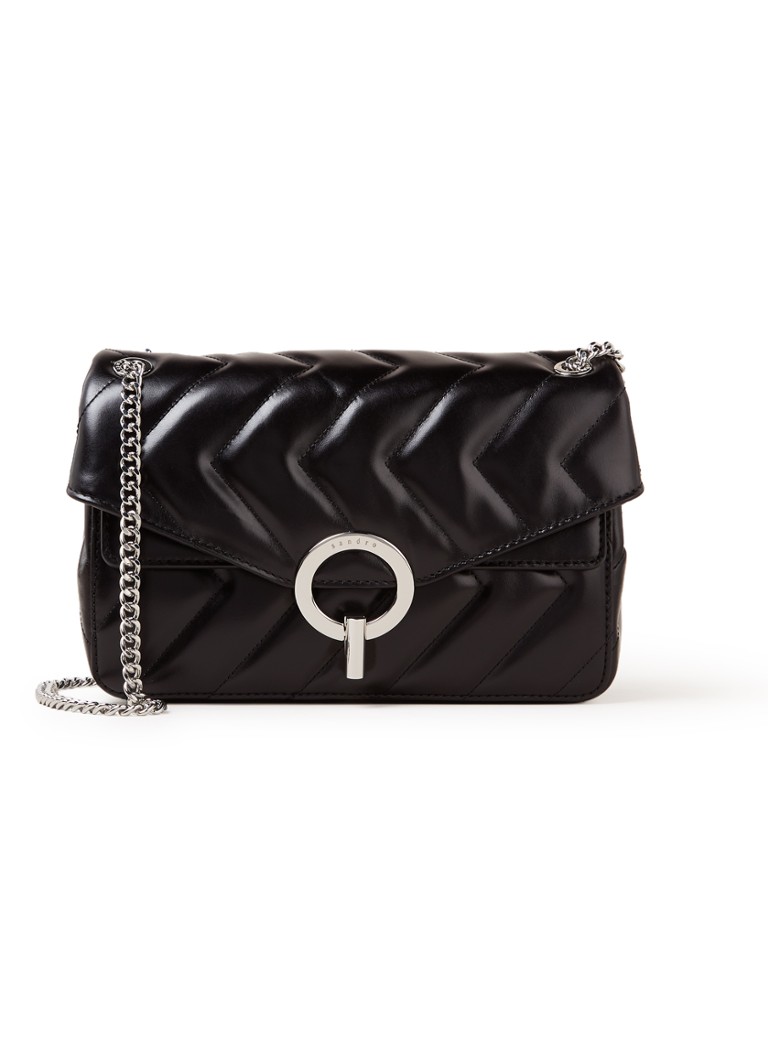 Sandro Yza quilted leather shoulder bag