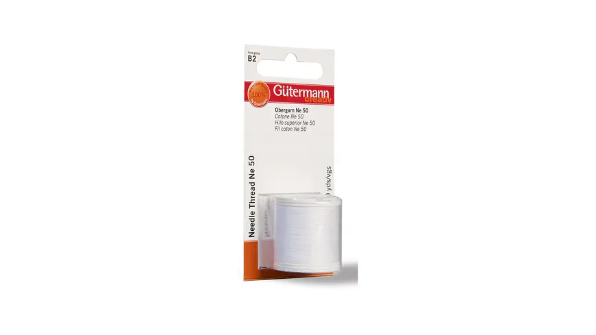 Gütermann Obergarn 200m Ne 50 795542-1006 - weiß