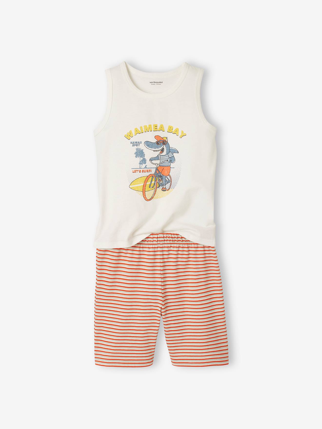 Lot de 2 pyjashorts garçon orange