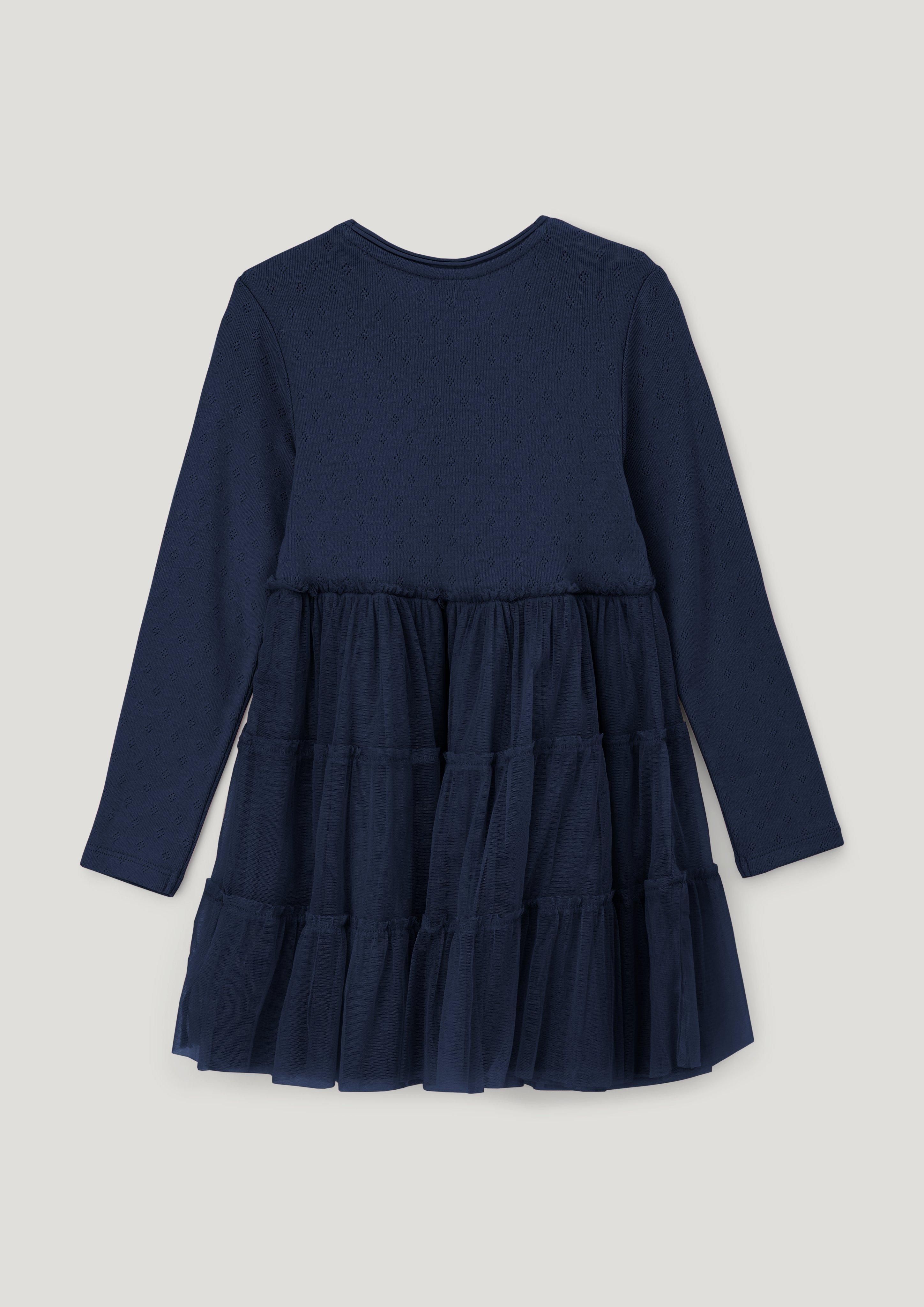 Volantkleid aus Jersey und Mesh  2133889-5952