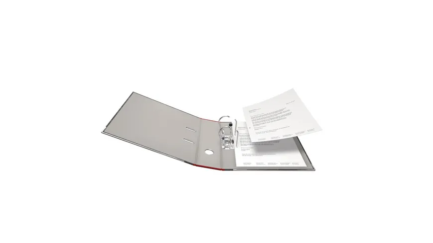 Ordner Pappe A4 8cm rot