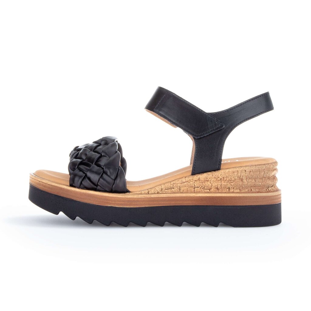 Gabor comfort Keilsandalette schwarz