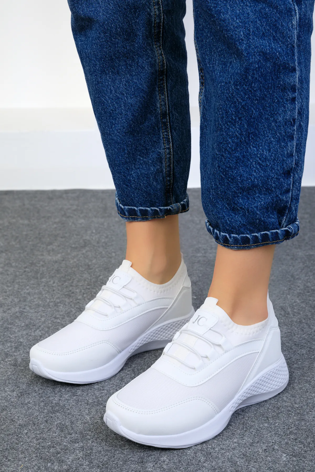 SOHO  Weiß-Weiße Damen Sneaker 15226