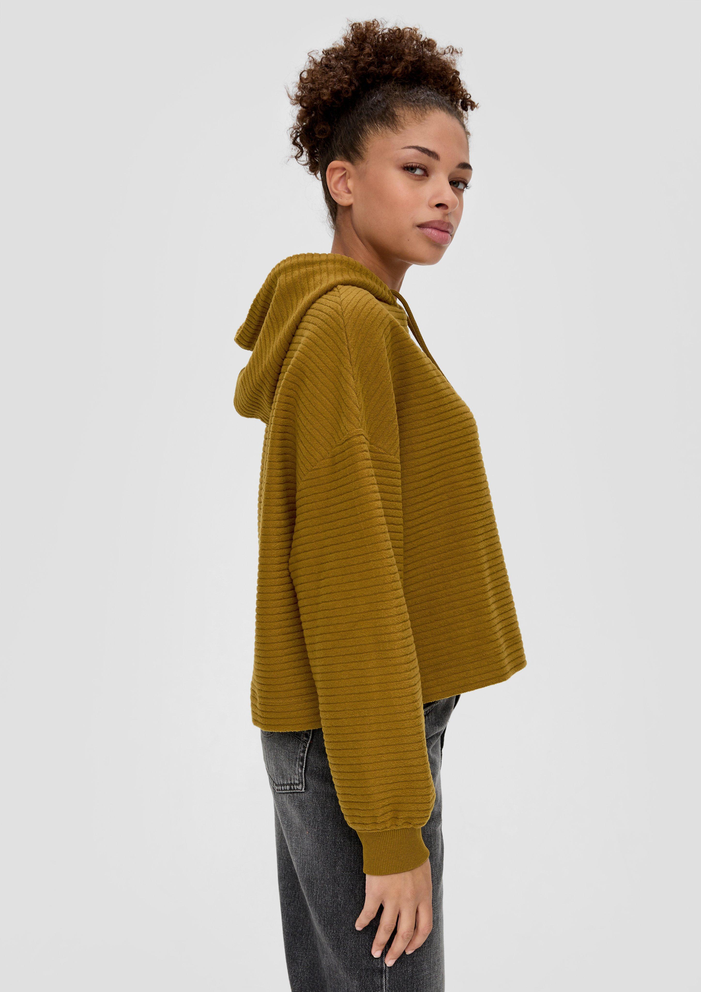 Hoodie mit Rippstruktur  2135490-7709