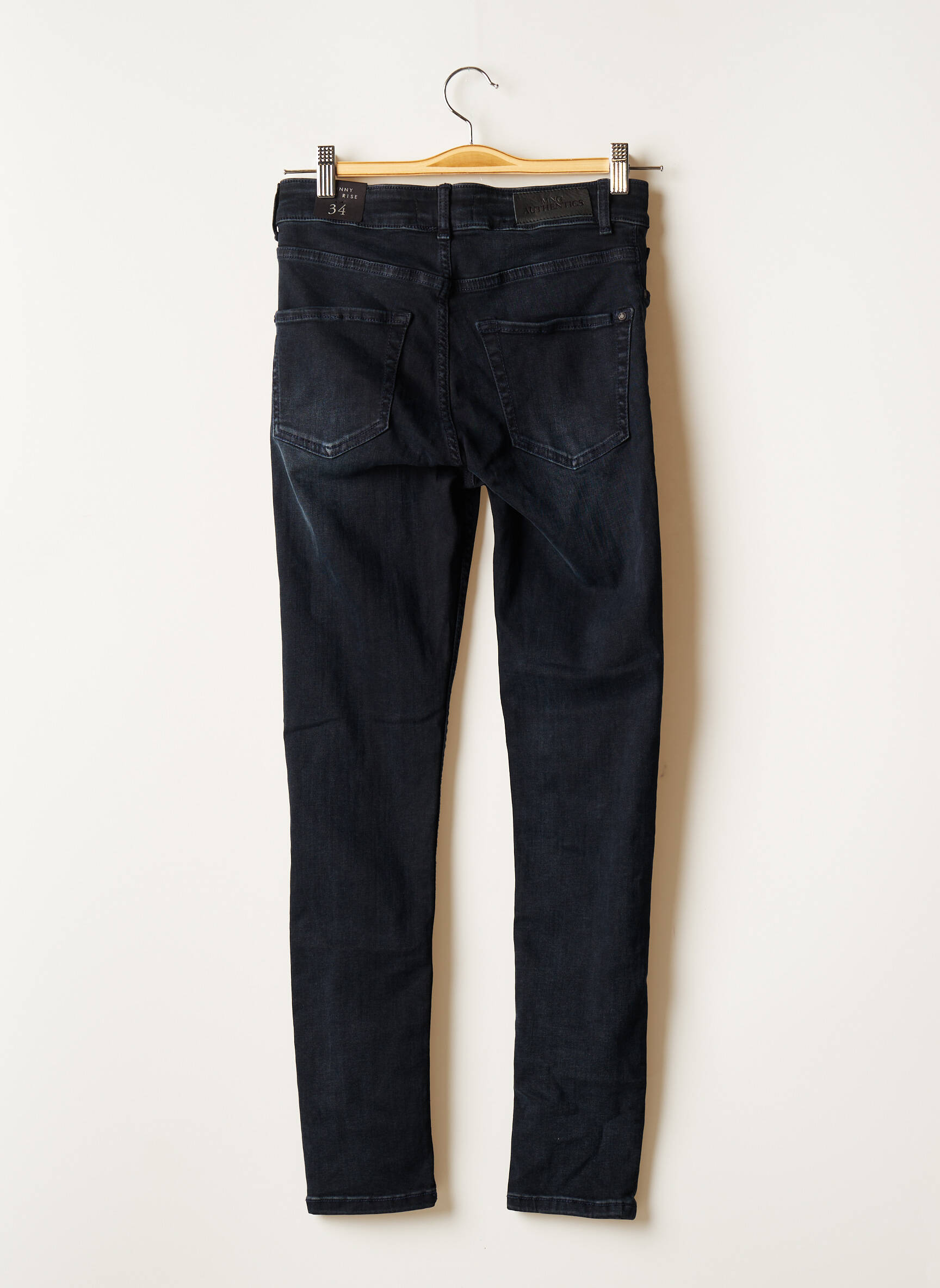 Mango Jeans Skinny Femme couleur bleu