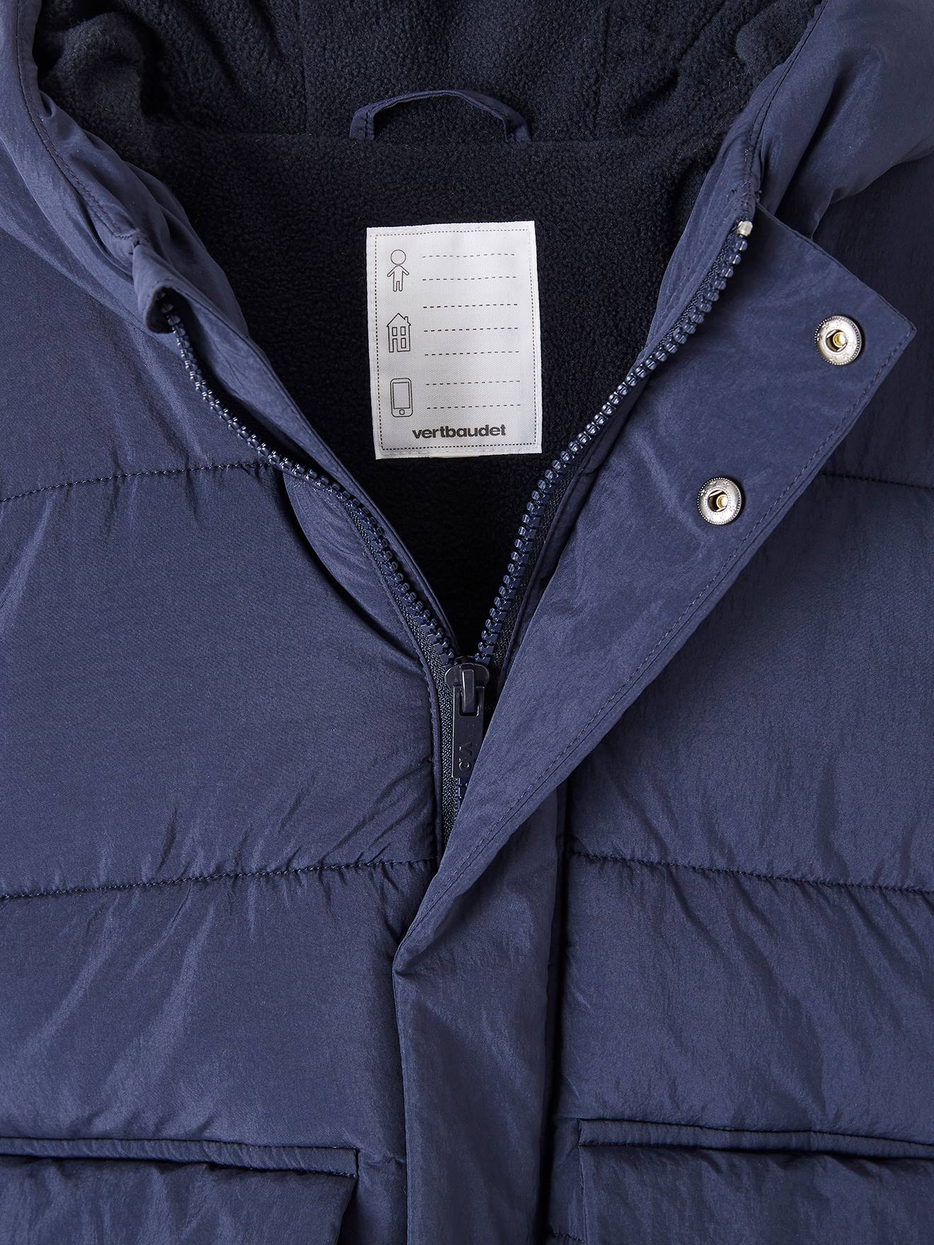 Vertbaudet Jungen Wintermantel mit Recycling-Polyester - eisblau