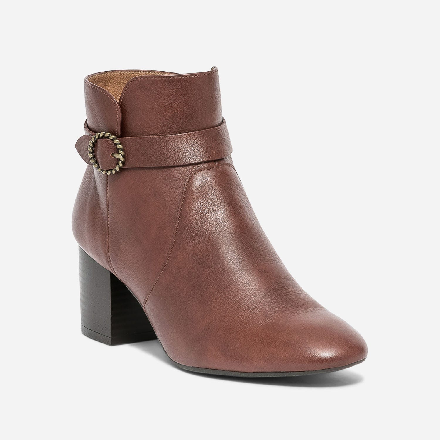 Boots ERAM FLEX marron avec bride à boucle