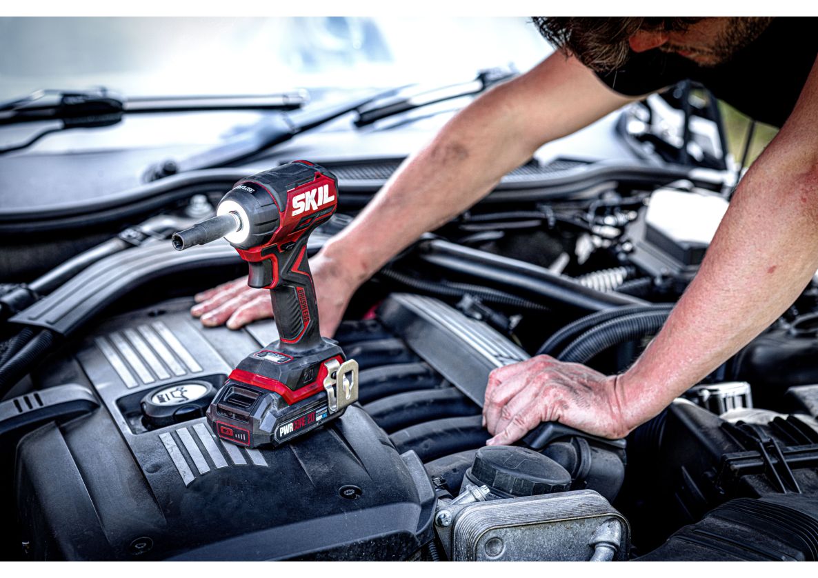 SKIL SD1E3265JA Slagmoersleutel 3/8â 20V Compact brushless 250Nm excl. accuâs en lader in koffer
