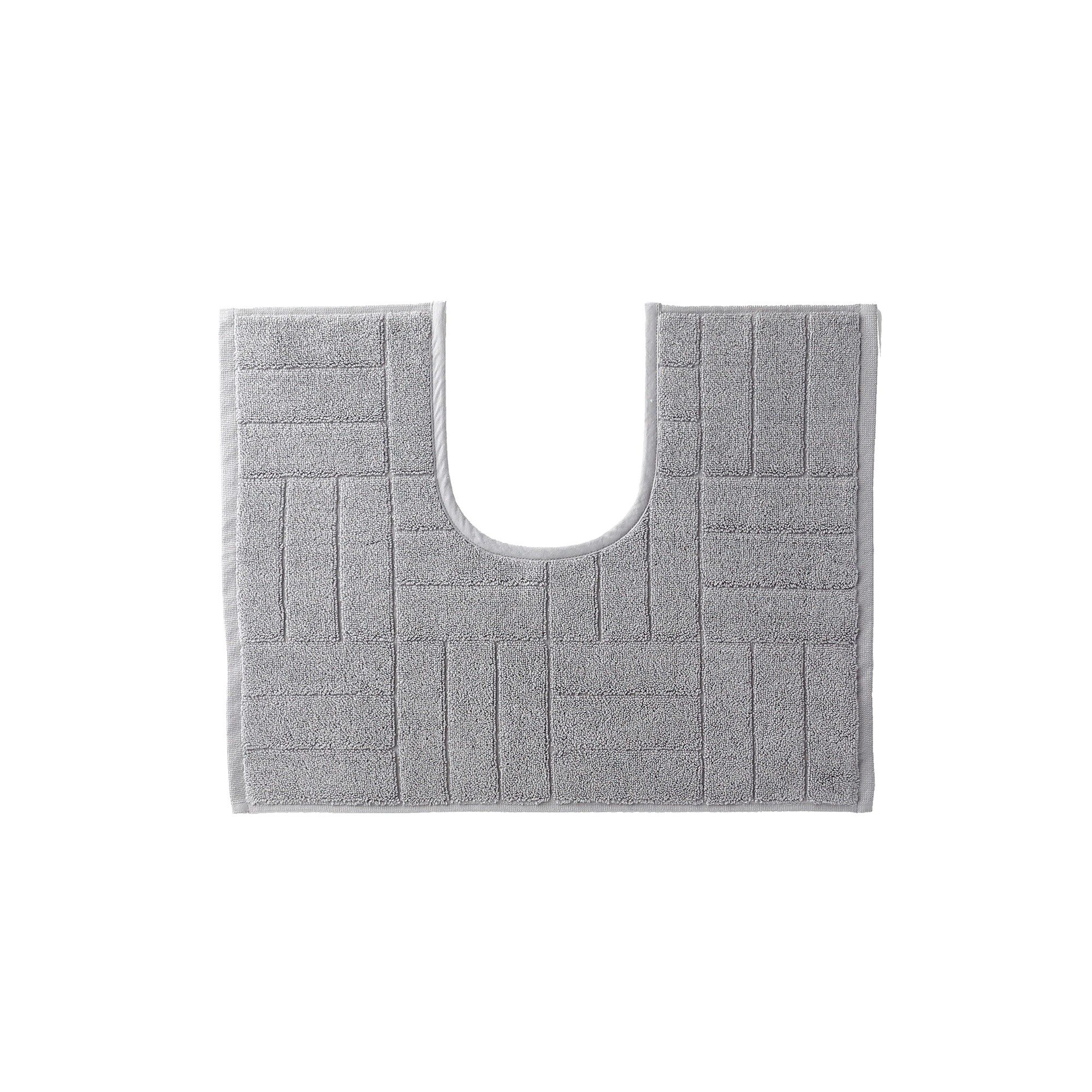 Tapis de bain éponge motif parquet