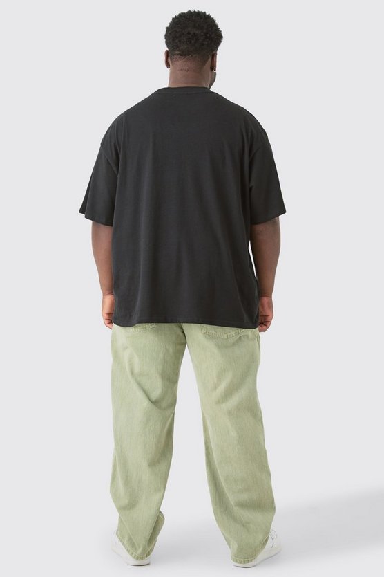 Plus lockere Jeans mit Naht-Detail