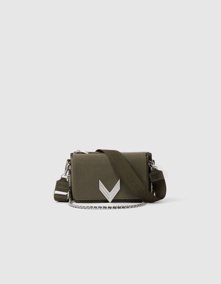 Le sac 111 Lena canevas coton kaki et camouflage femme