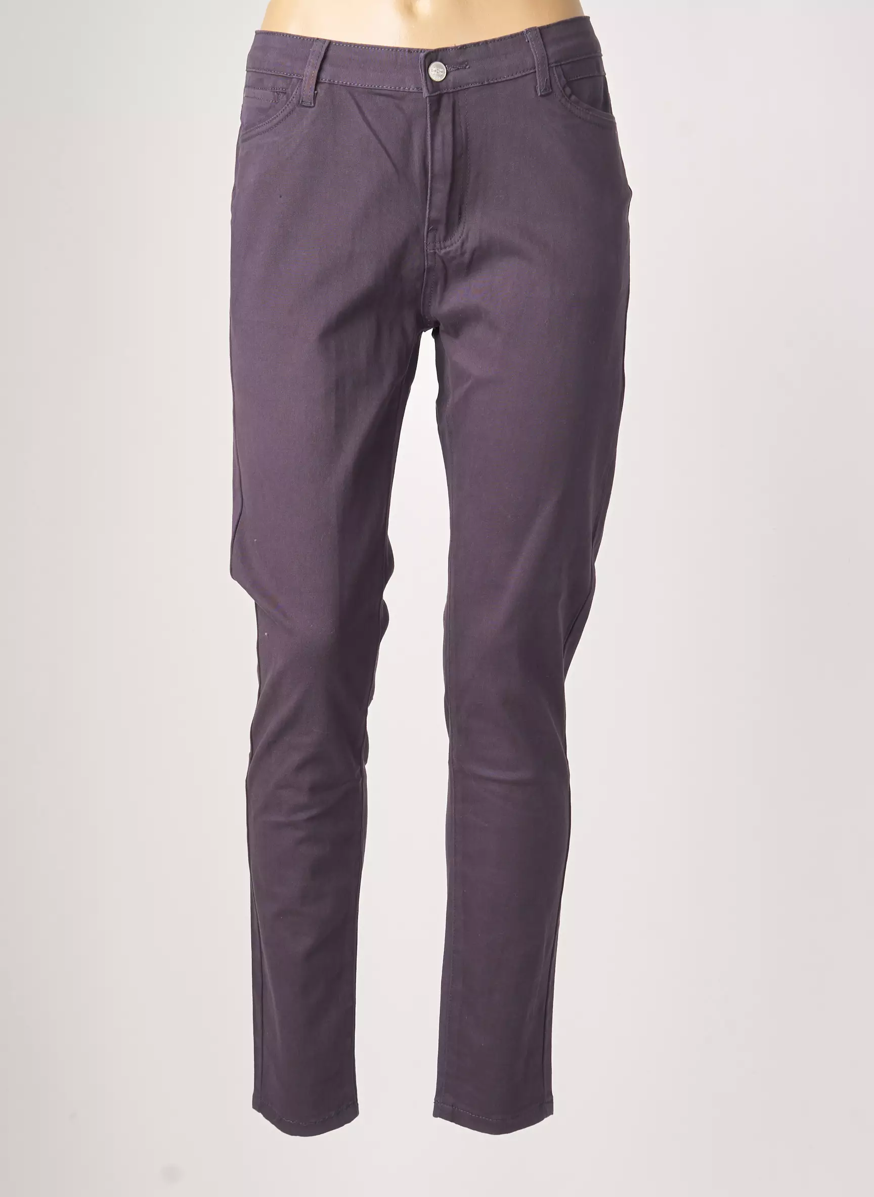 La Fiancee Du Mekong Pantalons Slim Femme couleur gris