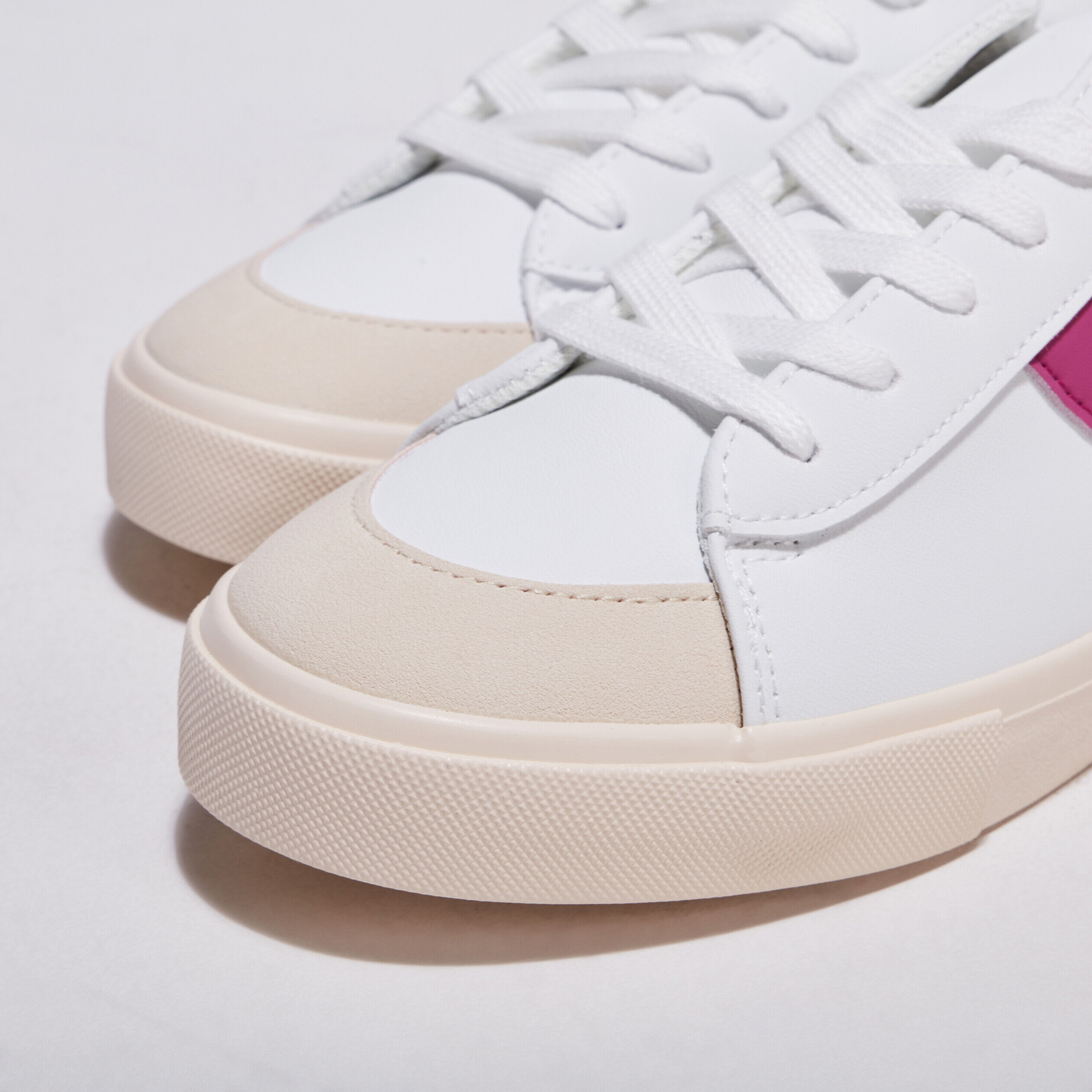 Tennis plates à lacets rose fushia femme | Cache Cache