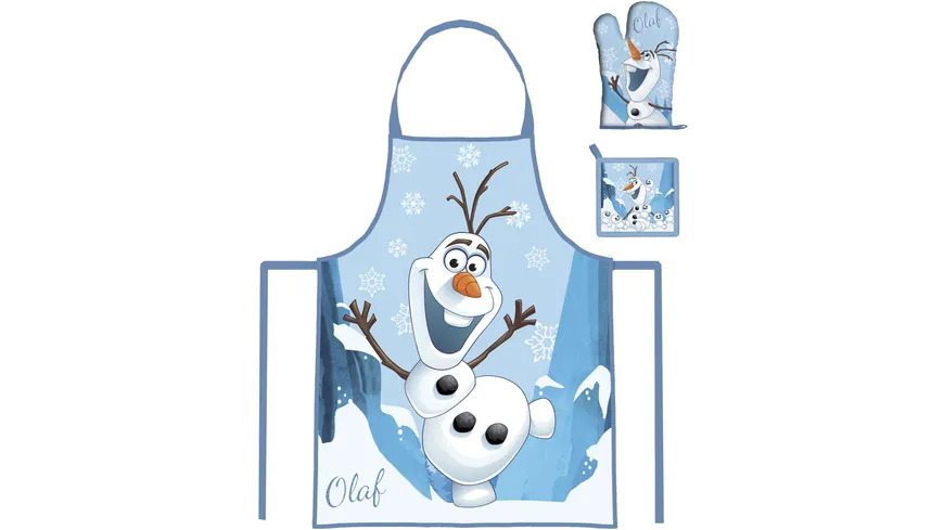 p os Handel Frozen Olaf Schürzenset hellblau
