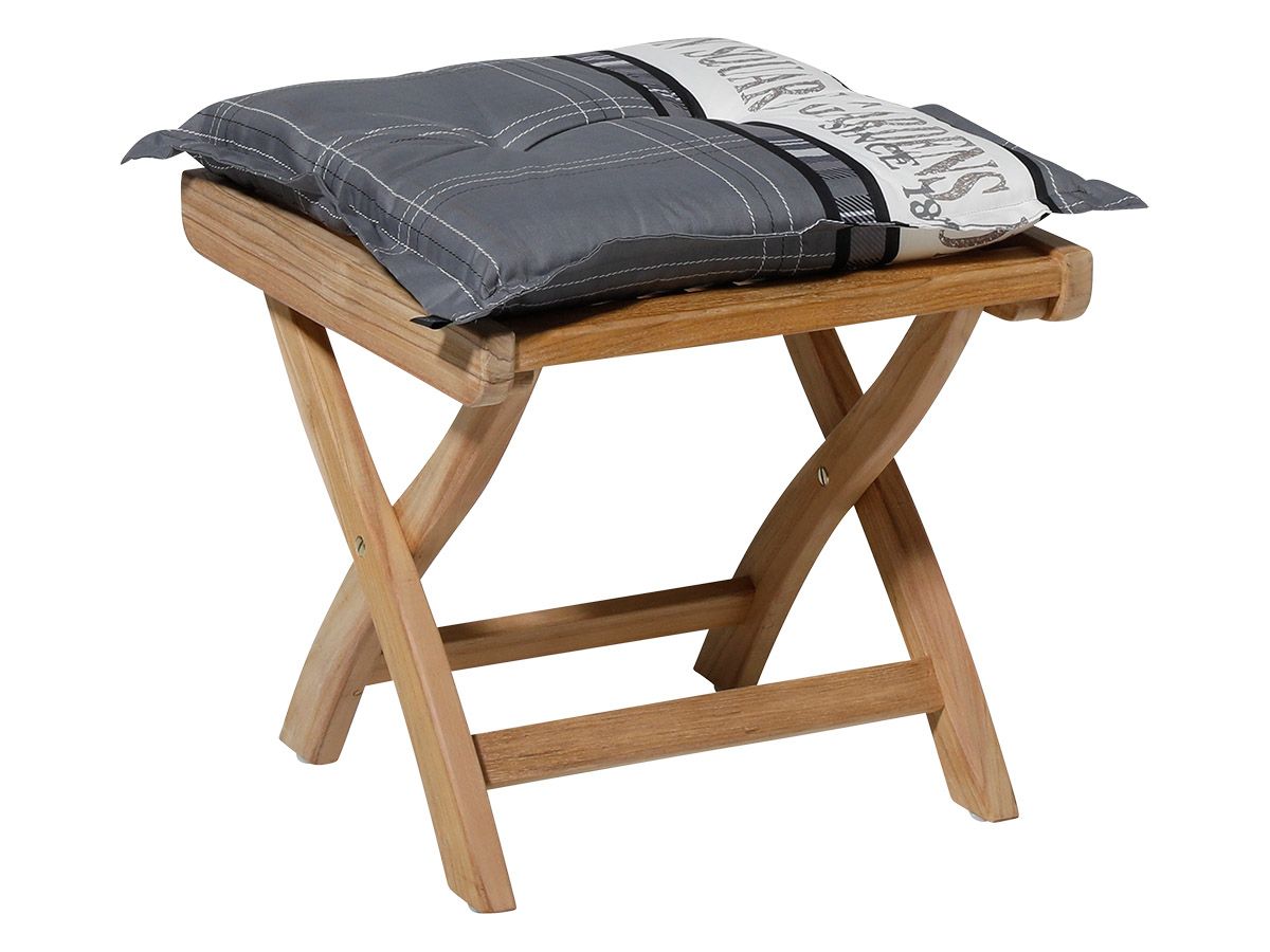 Madison Garden Grey Hocker Kissen