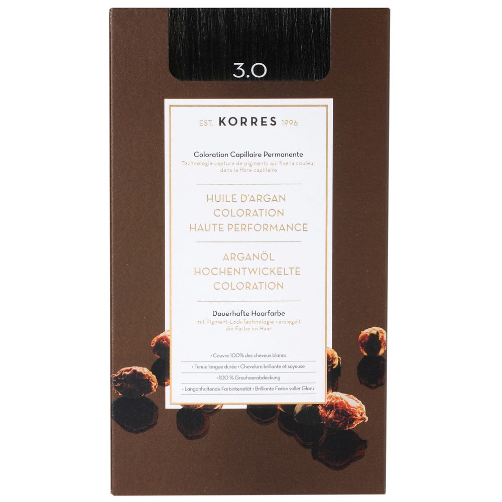 Korres Argan Oil Hair Colorant 3.0 Dunkelbraun
