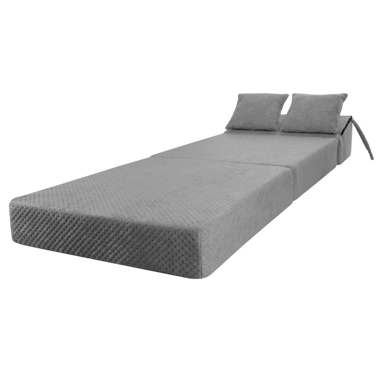 Stillerbursch Schlafsofa Schlafsessel Klappmatratze Conforto mit Kopfteil Grau