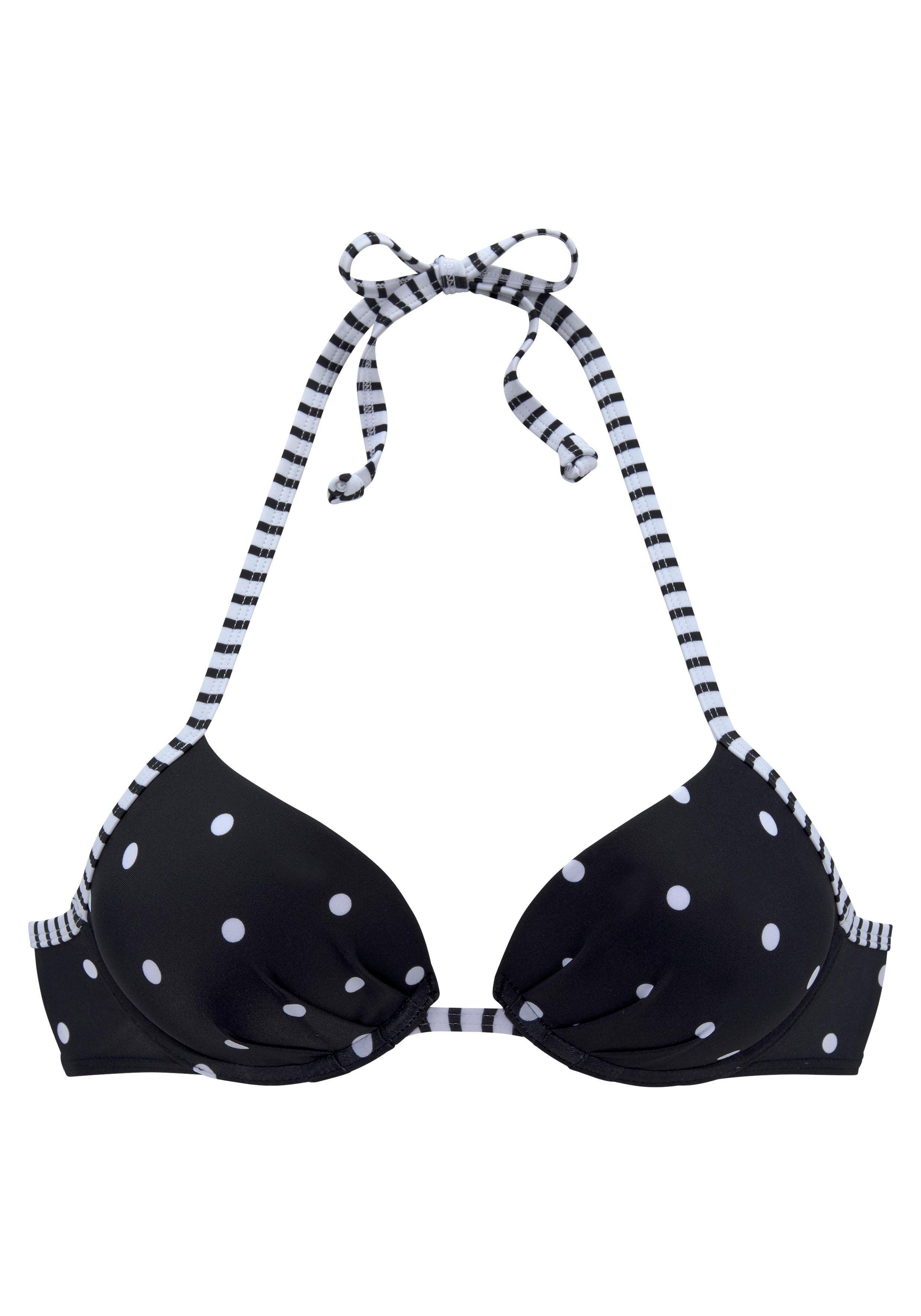 s.Oliver Push-Up-Bikini-Top Audrey, mit Punkten und Streifen