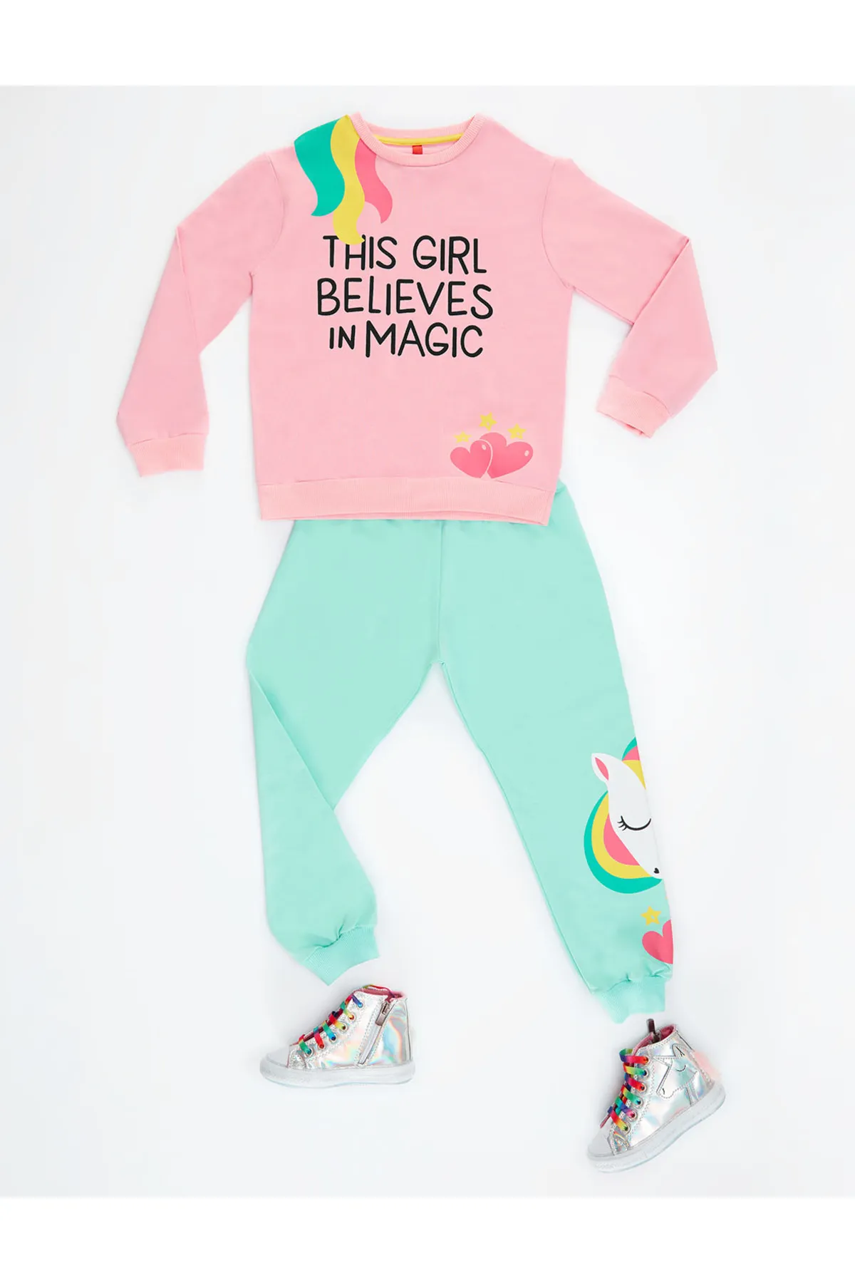 Denokids  Girl Magic Mädchen-Trainingsanzug-Set