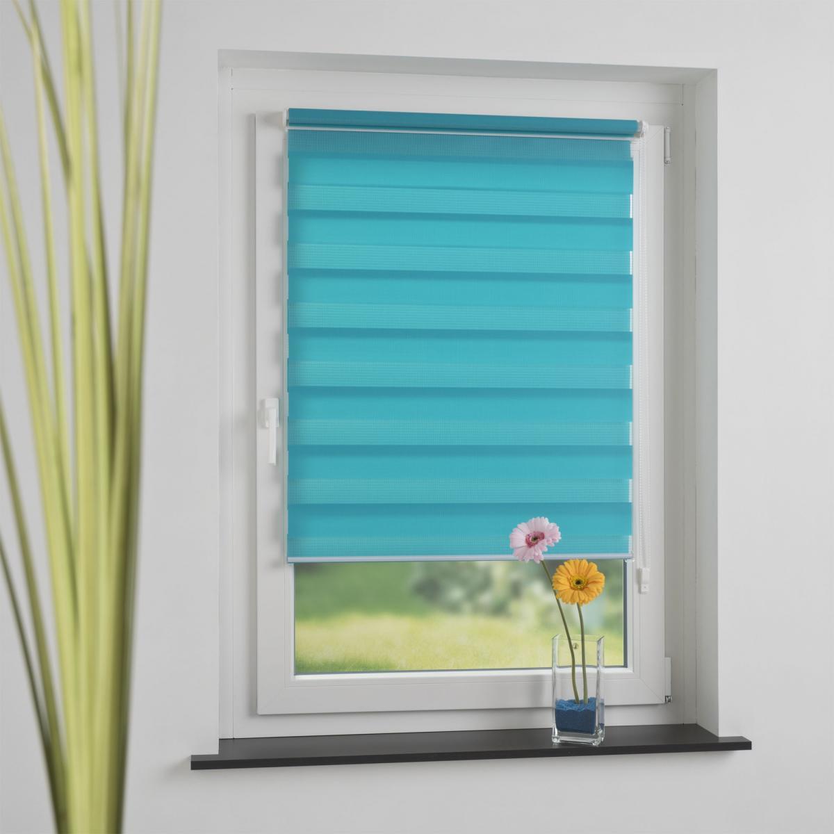 Bella Casa Klemmfix Duo-Rollo 60 x 210 cm blue lagoon