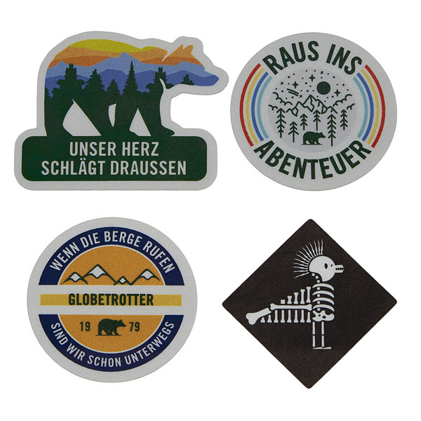 REFLECTIVE 4ER GLOBETROTTER LOGO SET - Fahrradzubehör