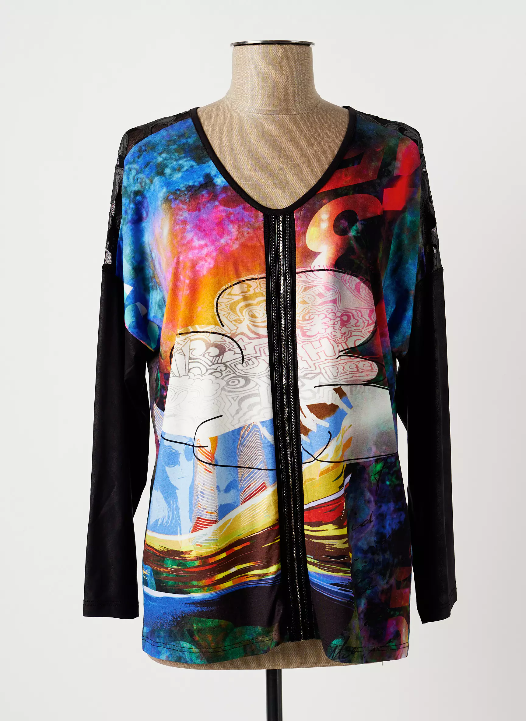 Meri Esca Tshirts Femme couleur noir