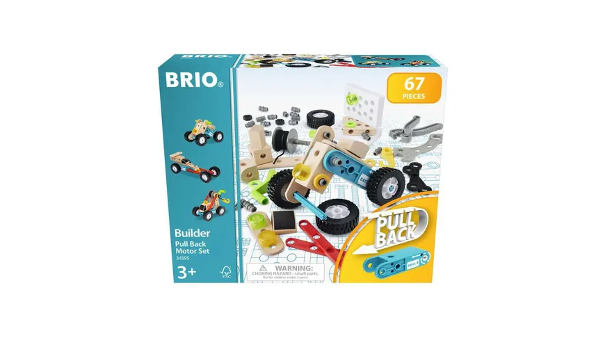 BRIO Builder - Nachziehmotor-Konstruktionsset