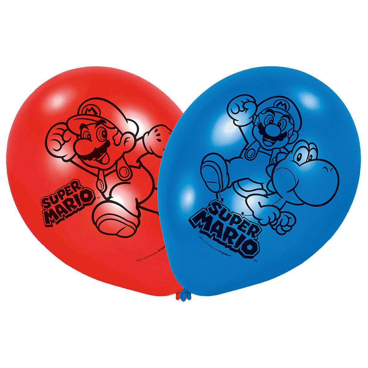 Luftballon Super Mario, 6 Stück