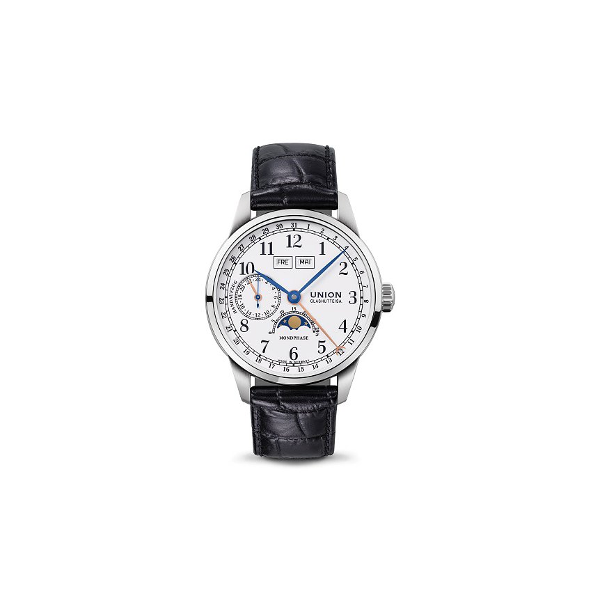Union Glashütte Herrenuhr 1893 Johannes Dürrstein Edition Gangreserve