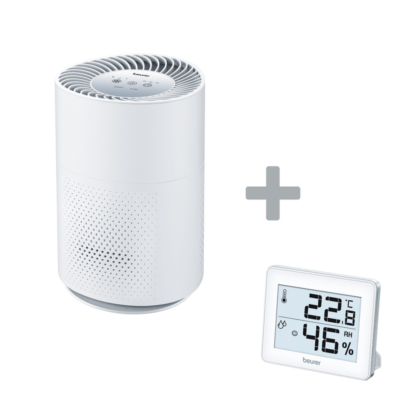 Beurer Luftreiniger LR 220 & Thermo-Hygrometer HM 16-Bestätigt bessere Raumluft