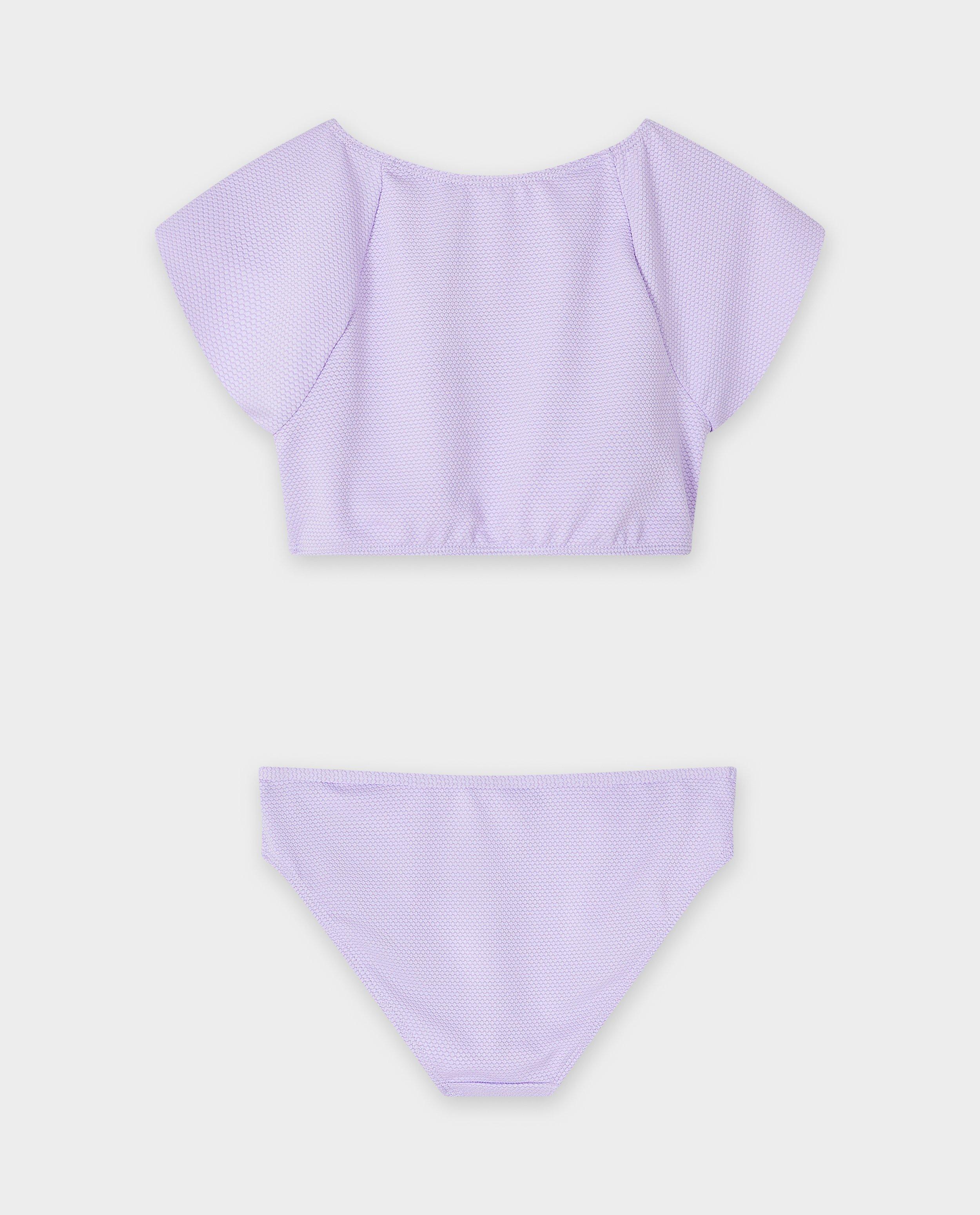 Costume de baie Fish & Chips cu mâneci cu volane, 134-170 liliac