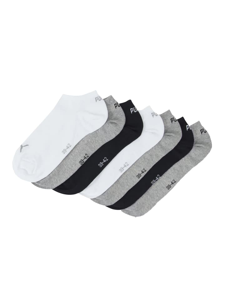Puma Socken KIDS INVISIBLE 7P ECOM in 002 - White/Grey/Black günstig kaufen