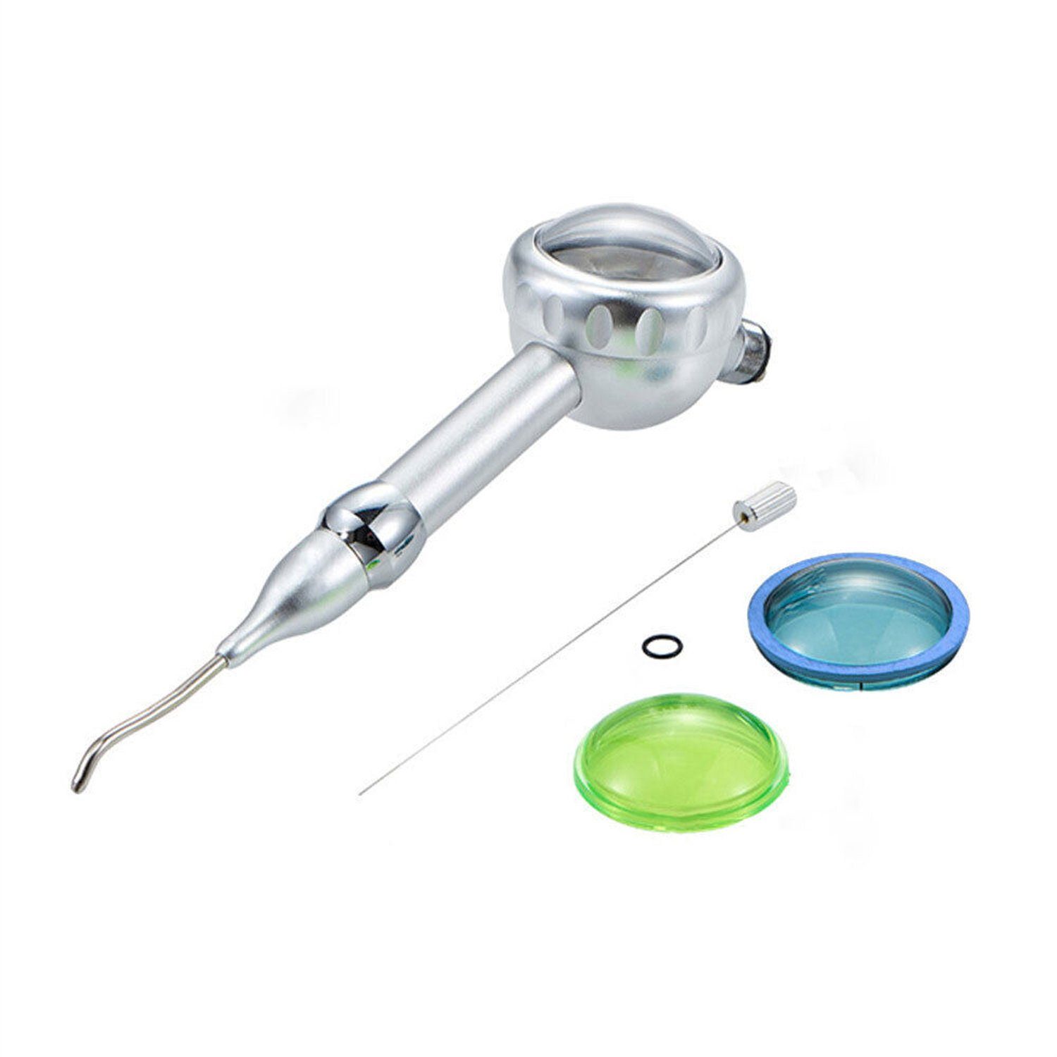 flowgoer Reise-Munddusche Dentalhygiene-Luftpolierer, Fließpolieren, Handstück Zähne Prophy Jet 4 Loch