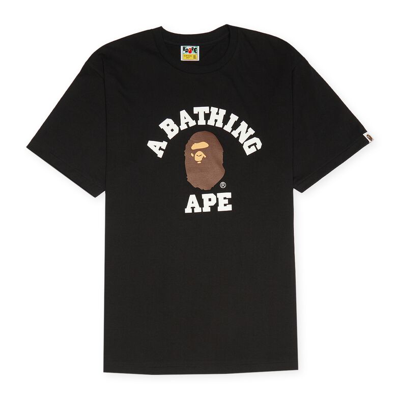A Bathing Ape College Tee black