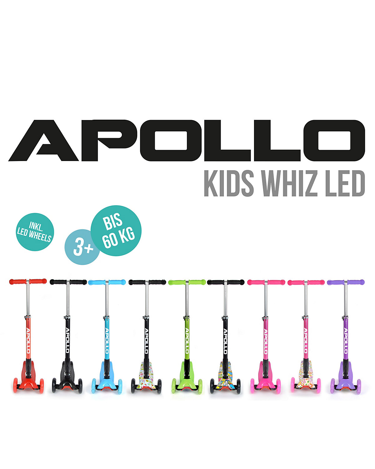 LED Kinderscooter Kids Whiz