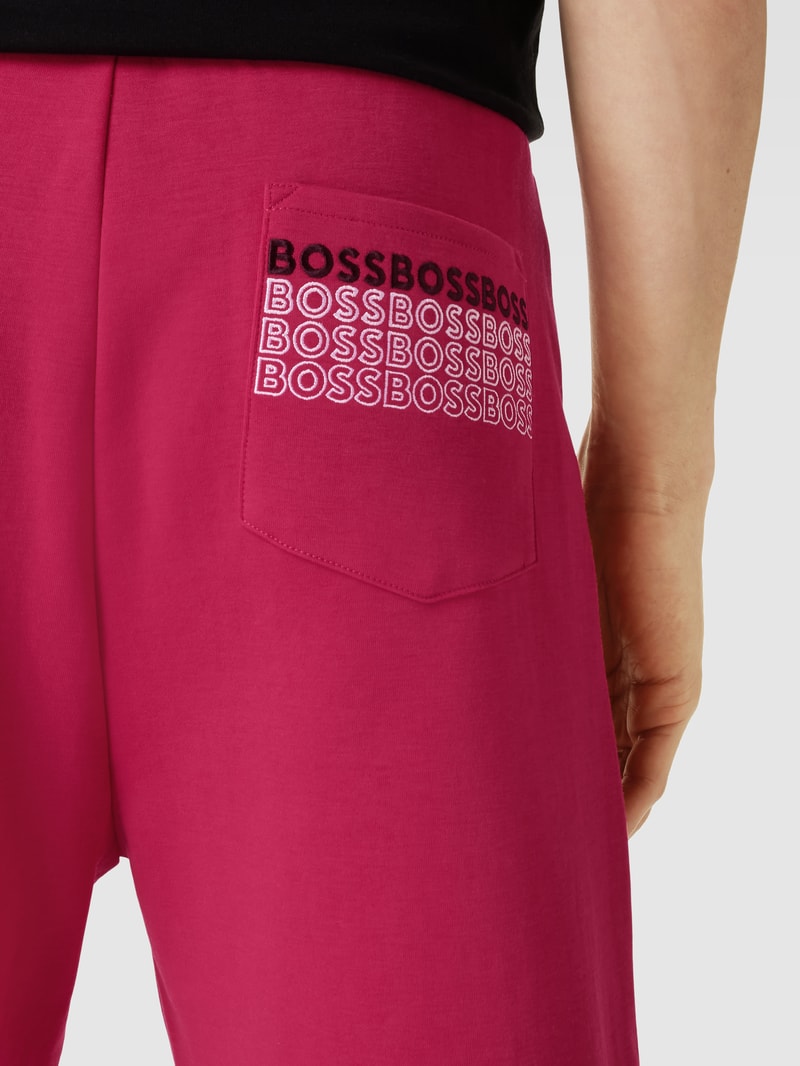 Sweatshorts mit Label-Details Modell 'Headlo' in pink