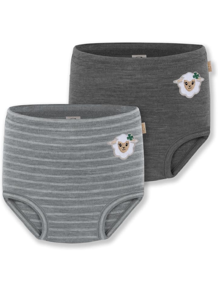 Normani Outdoor Sports 2er Pack Baby Merino Windelhose Tokoroa in Anthrazit/Grau günstig kaufen