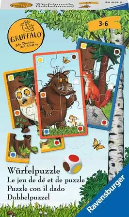 Der Grüffelo Würfelpuzzle - Reisespiel ab 3 Jahren