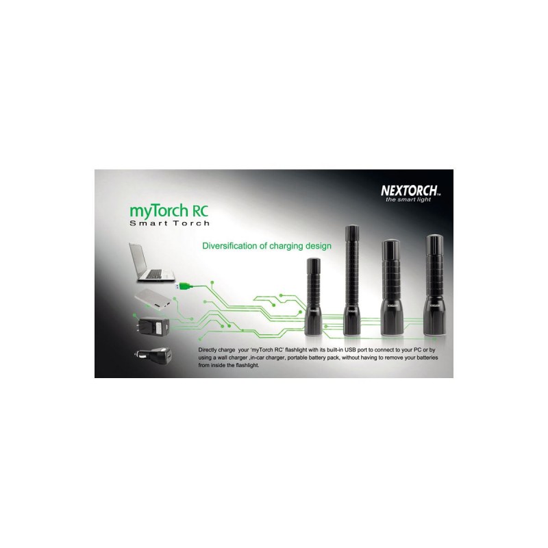 Nextorch myTorch Rc 3AAA 210 Lumen LED-Taschenlampe