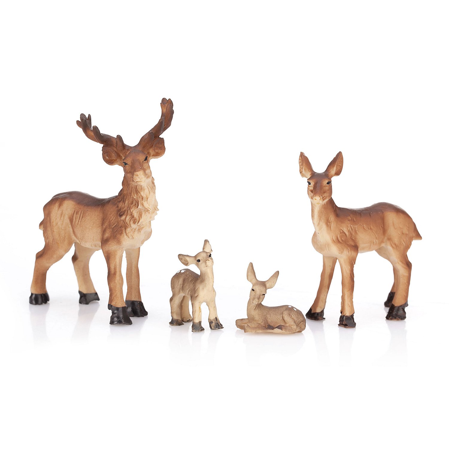 Hirsch-Familie, 2,5–6,5 cm, 4-teilig