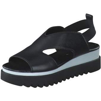 Gabor Plateau Sandale in schwarz